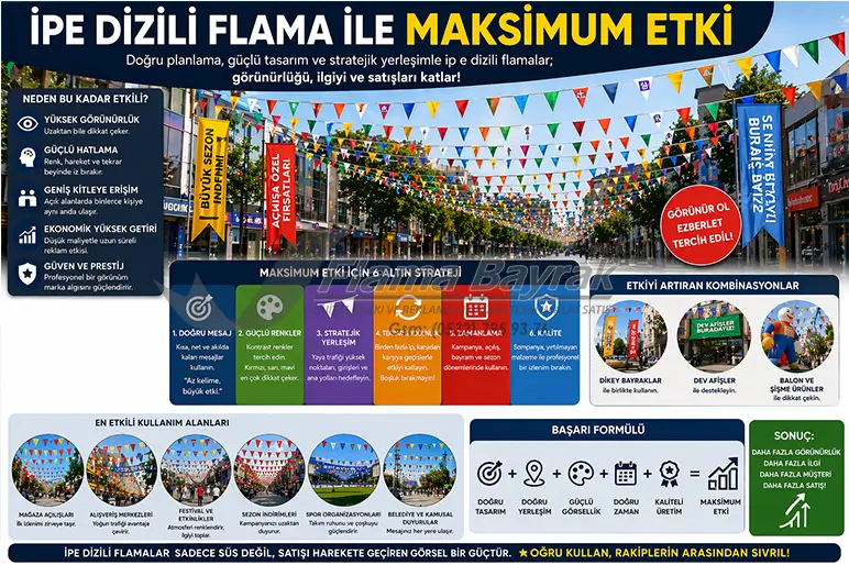 İpe Dizili Flama %name İpe Dizili Flama