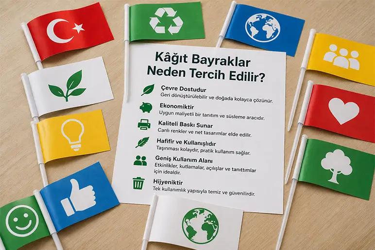 %name Duygularınıza Tercüman Olan Kâğıt Bayraklar