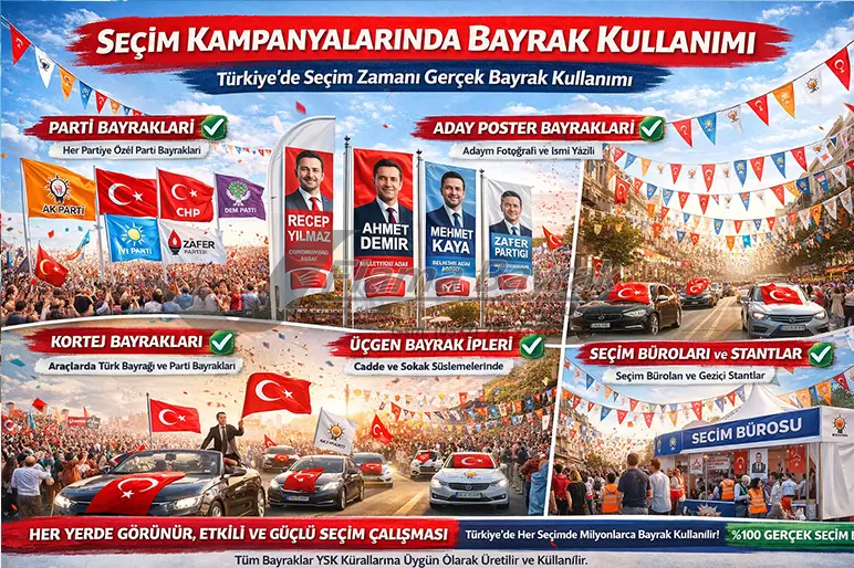 %name Seçim Bayrakları Nerelerde Kullanılır