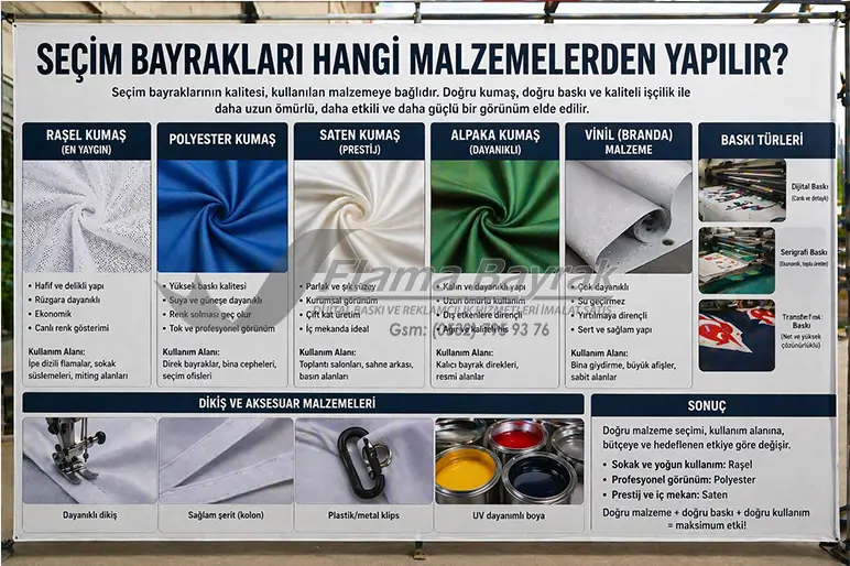 %name Seçim Bayrağı Partiler İçin En Etkili Tanıtım