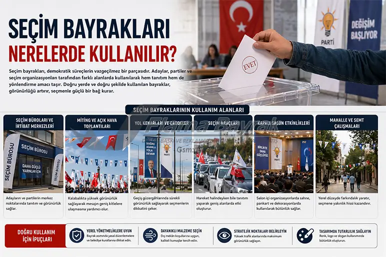 %name Seçim Bayrağı Partiler İçin En Etkili Tanıtım