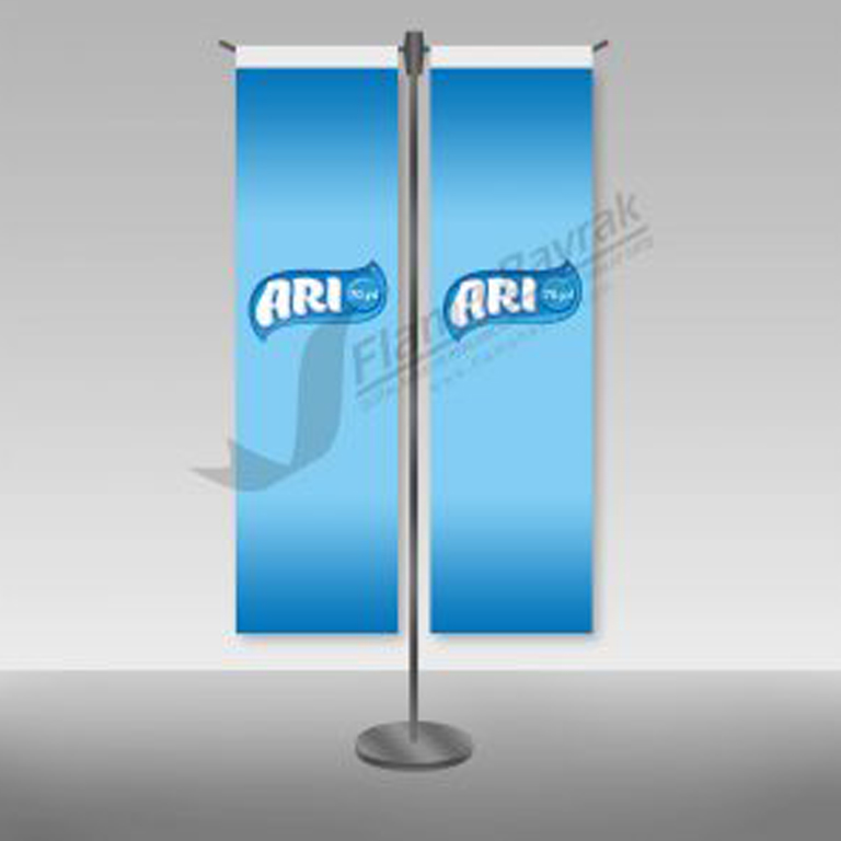 Arı 2 li T Tipi Masa Bayrağı