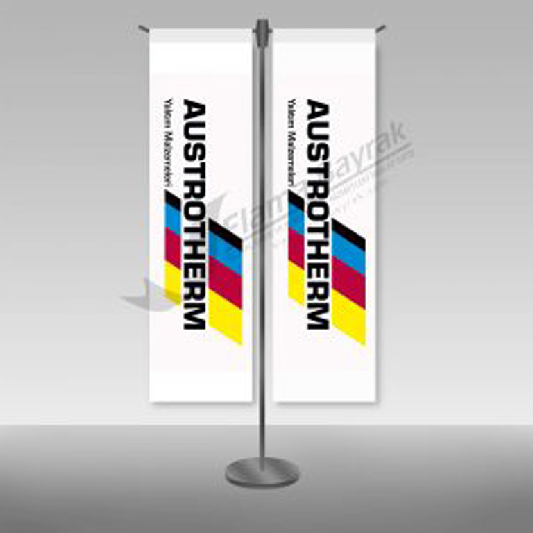 Austroherm 2li T Tipi Masa Bayrağı