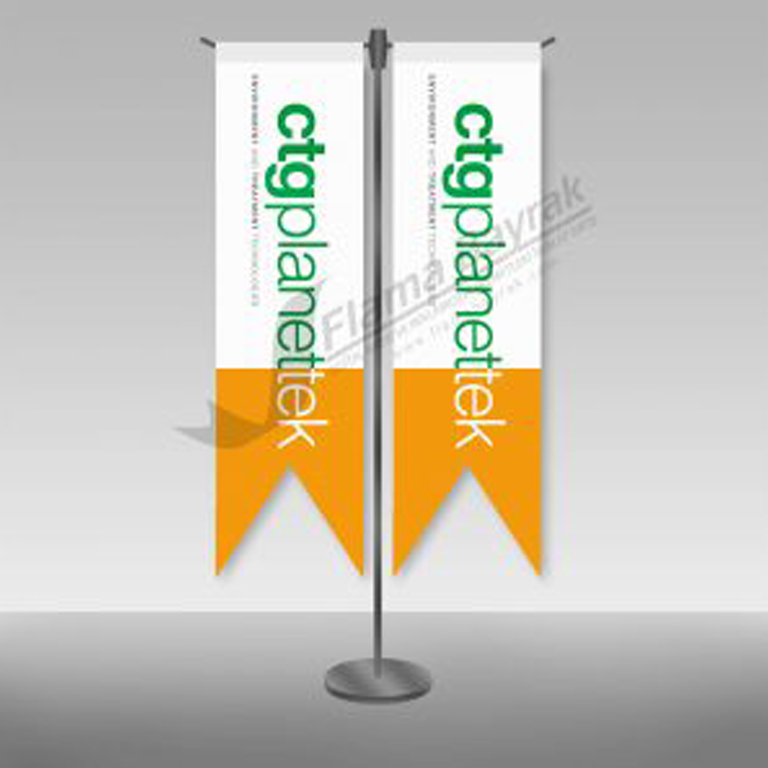 Ctgplannetek 2 li T Tipi Masa Bayrağı
