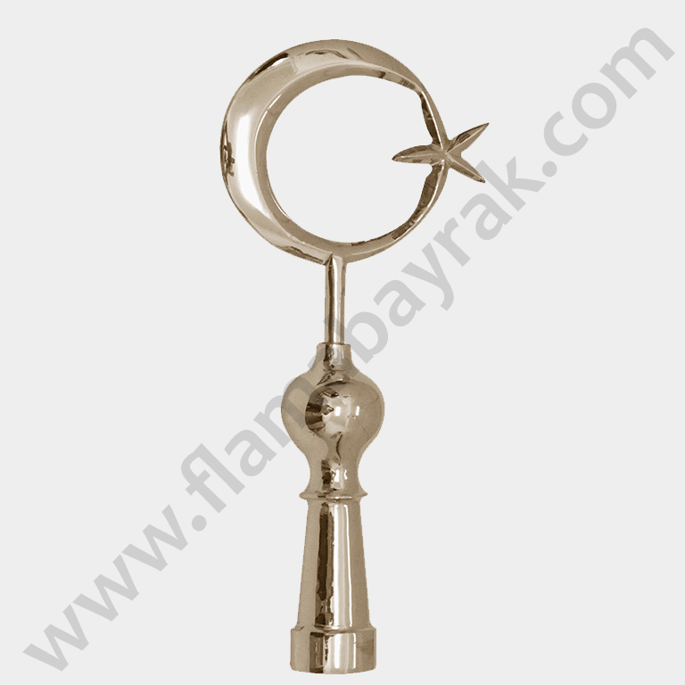 Krom Bayrak Direği Alemi Princ