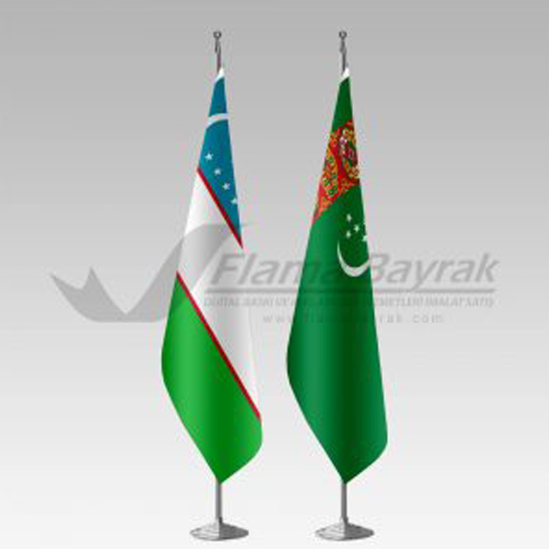 Özbekistan Ve Türkmenistan Makam Bayrağı