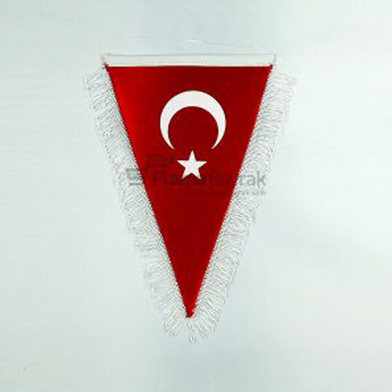 Saçaklı Üçgen Türk Bayrağı