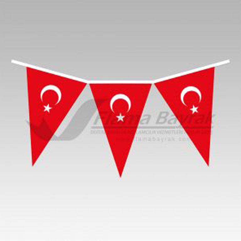 Türkiye İpe Dizili Bayrak