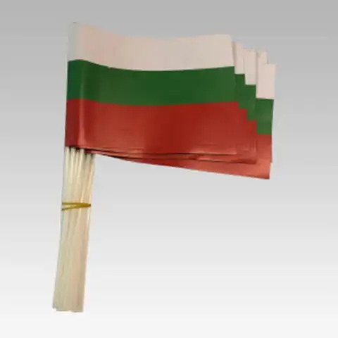 Bulgaristan Kağıt Sopalı Bayrak