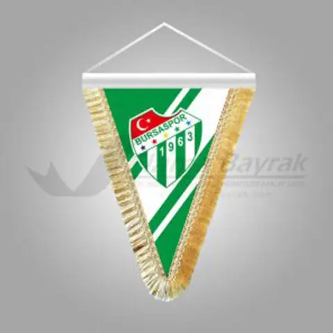 Bursa Spor Üçgen Takdim Flaması