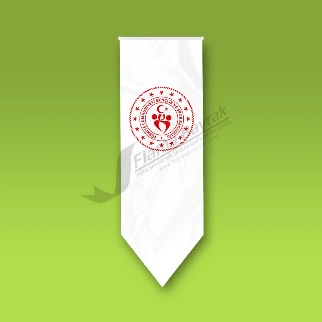 Gençlik Bakanlığı Sivri Kesim Flama