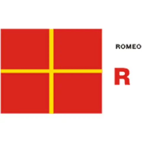 Uluslararası Denizde hazırlıyorum Gömüğe hazırım Flaması