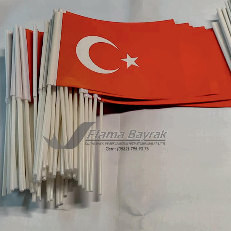 Küçük Boy Kağıt Türk Bayrağı