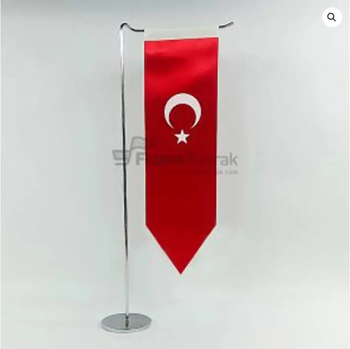 L Direkli Sivri Uç Türk Bayrağı