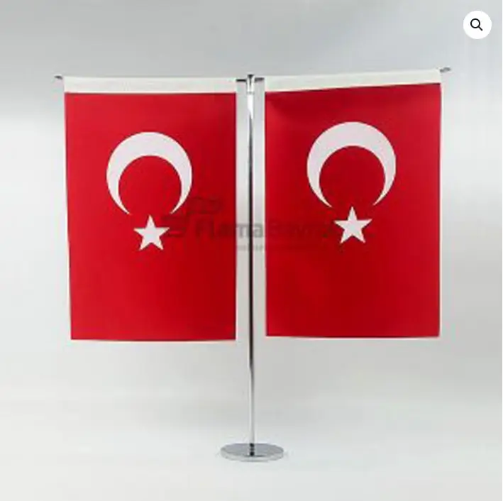 T Direkli Standart Türk Masa Bayrağı