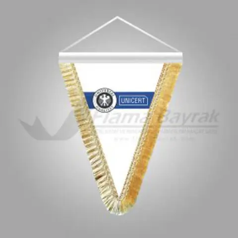 Unicert Üçgen Takdim Flaması