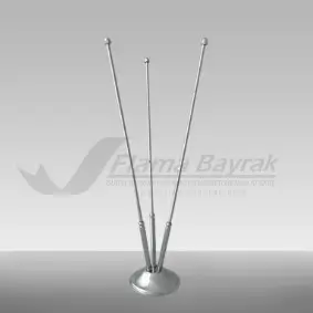 3 Lü Masa Bayrağı Direği