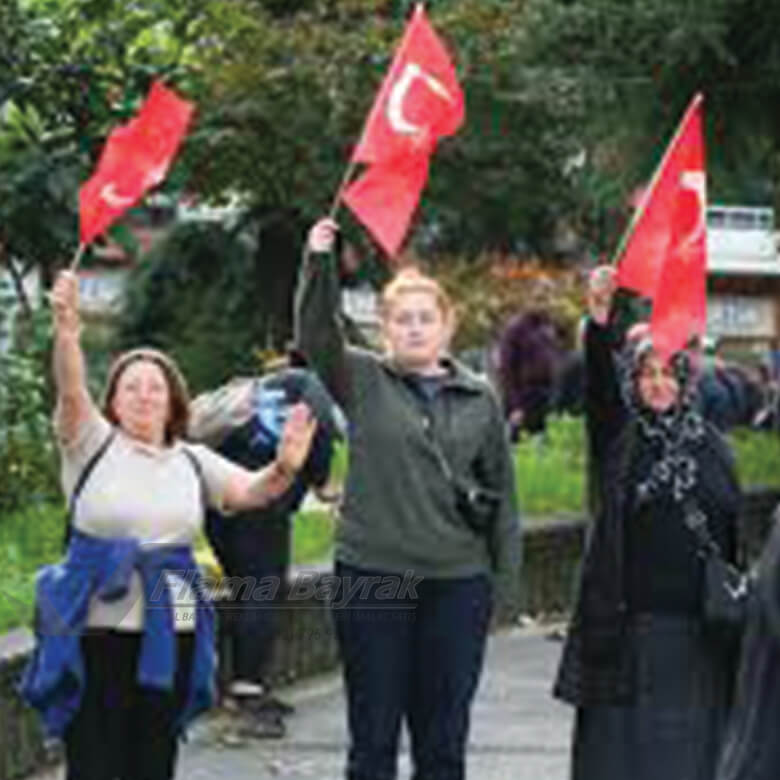 Kortej Sallama turk bayragi Kortej Bayrağı Üretimi