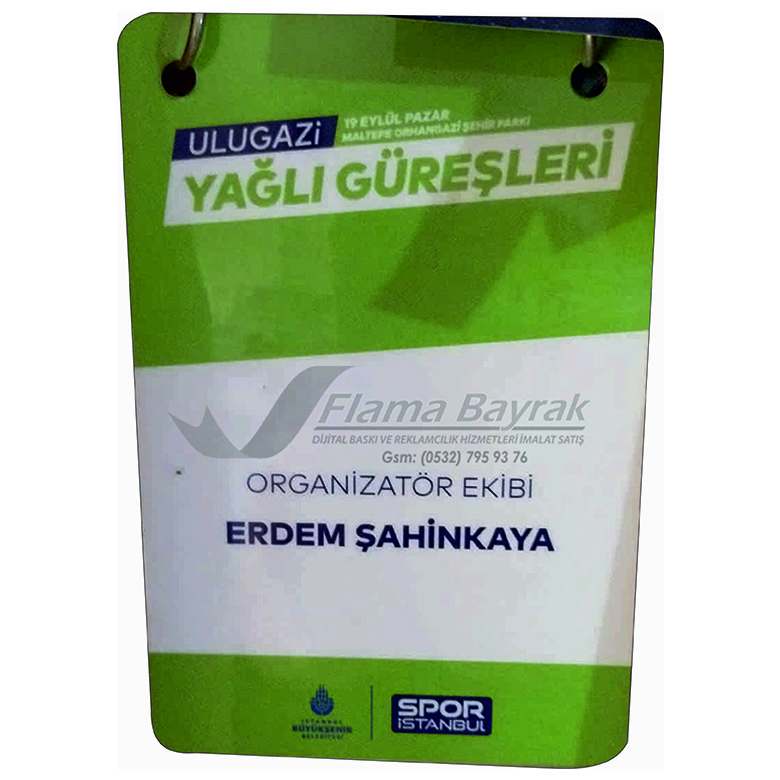 Yaka Kartı Çift Kancalı Spor İstanbul