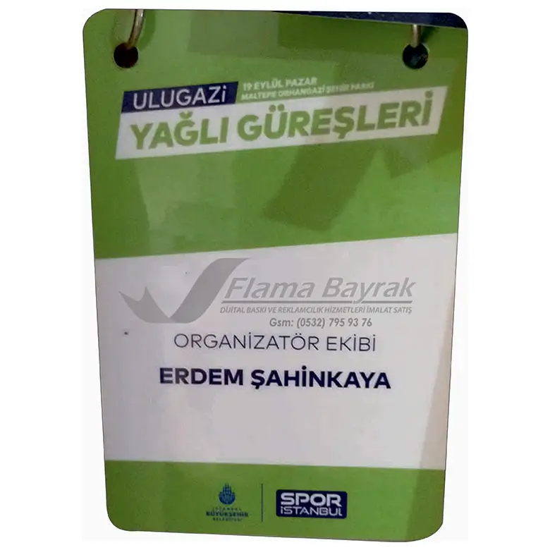 Yaka Kartı Çift Kancalı Spor İstanbul