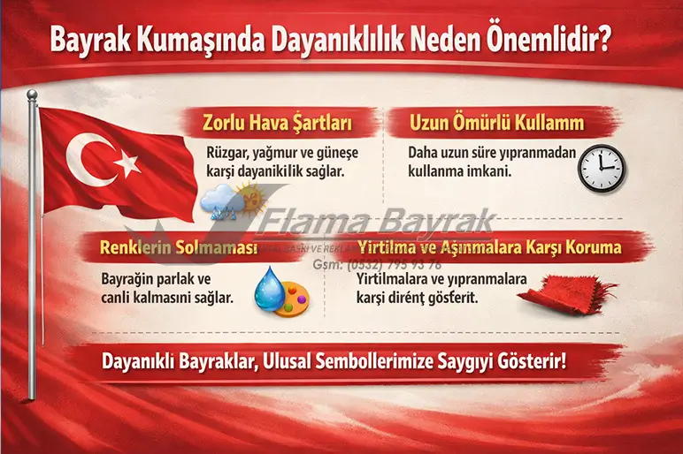 %name Büyük Türk Bayrakları ile Küçük Türk Bayrakların Kumaşları Arasında Fark Var mı?