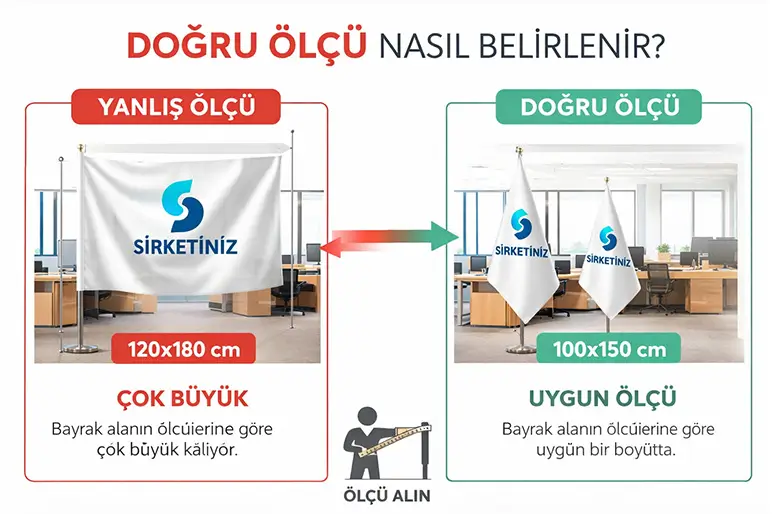 %name Ofis İçi Şirket Bayrağı