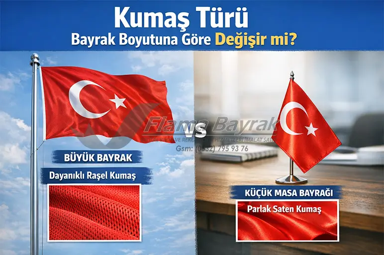 %name Büyük Türk Bayrakları ile Küçük Türk Bayrakların Kumaşları Arasında Fark Var mı?