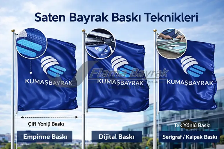 Saten Bayrak Baskı %name Saten Bayrak Baskı