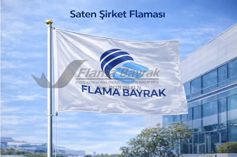 %name Saten Şirket Flaması
