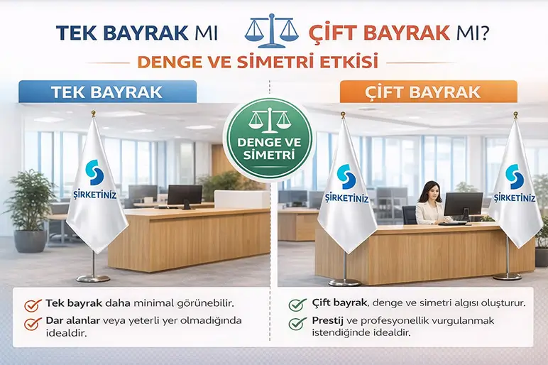 %name Ofis İçi Şirket Bayrağı