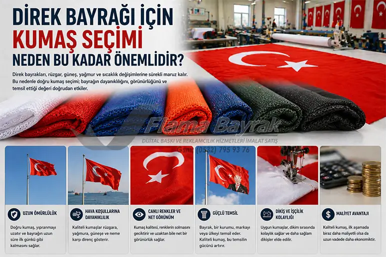 %name Direk Bayraklarında Kumaş Seçimi
