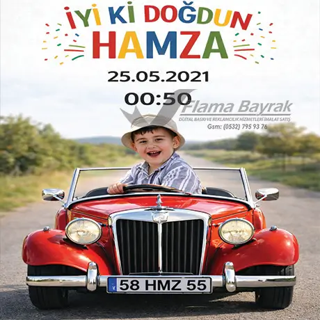 Doğum Günü Afişi Hamza