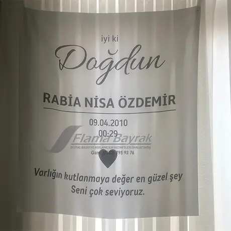 Doğum Günü Afişi Rabia Nisa