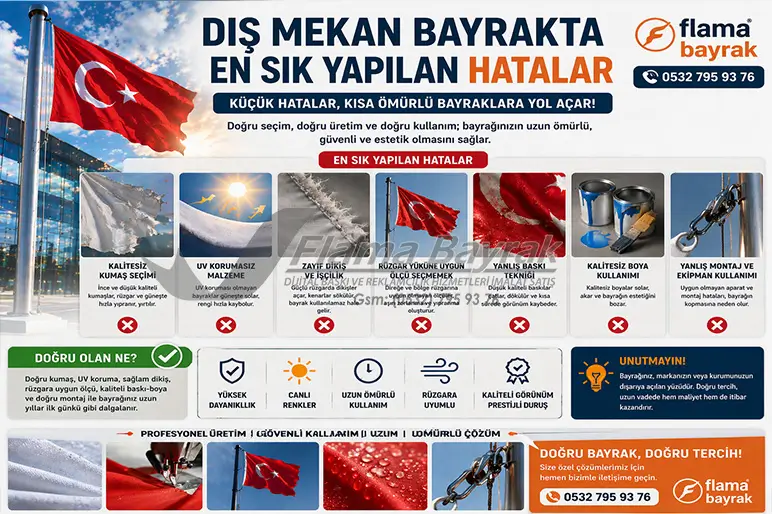 %name Dış Mekan Bayrak Nasıl Olmalı Uzun Ömürlü Seçim İçin Ne Yapılmalı?