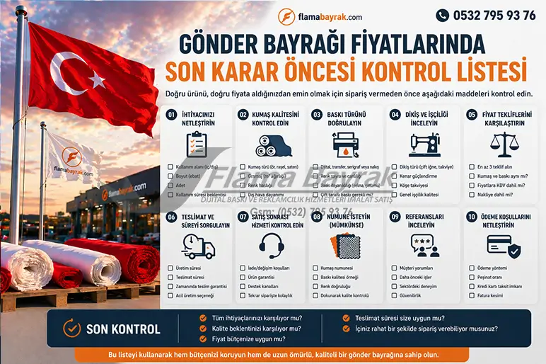 %name Gönder Bayrağı Fiyatları 2026 Güncel Liste ve Hesaplama