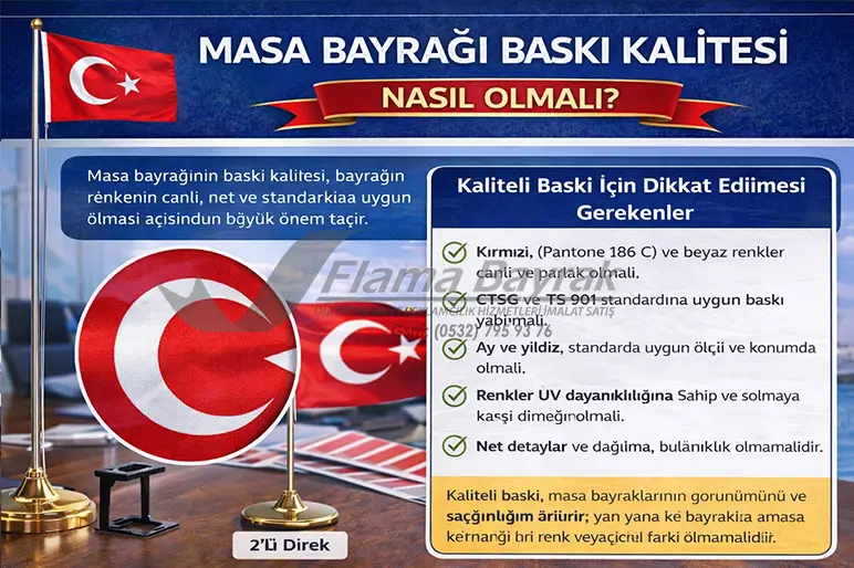 %name Şirketime Özel Masa Bayrağı