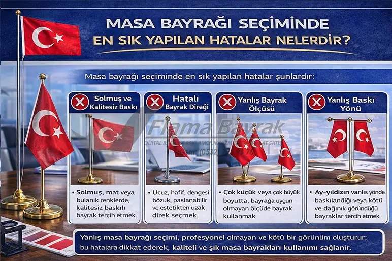 %name Şirketime Özel Masa Bayrağı