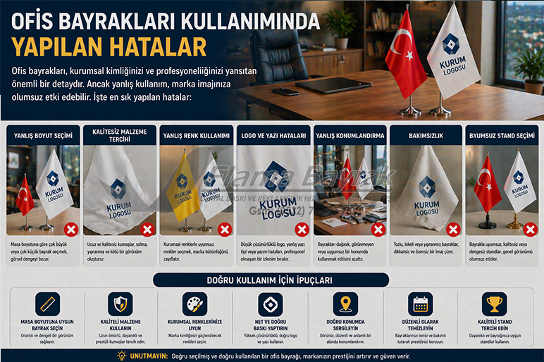 Ofiste Hangi Bayraklar Kullanılabilir ofis bayraklari kullaniminda yapilan hatalar Ofiste Hangi Bayraklar Kullanılabilir