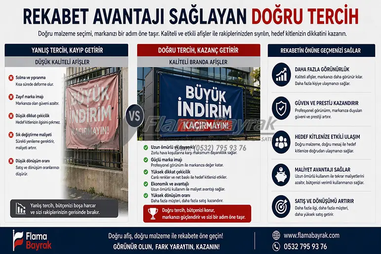 %name Afiş Üretiminde Kumaşmı Brandamı