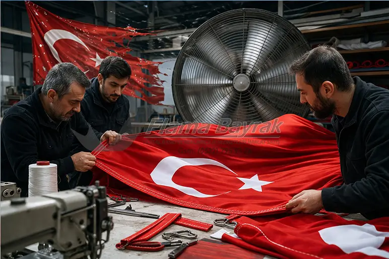 Rüzgarlı Havalarda Bayrak Kumaşı %name Rüzgarlı Havalarda Bayrak Kumaşı