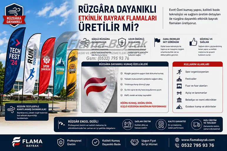 %name Etkinlik Logolu Bayrak Flama Üretimi